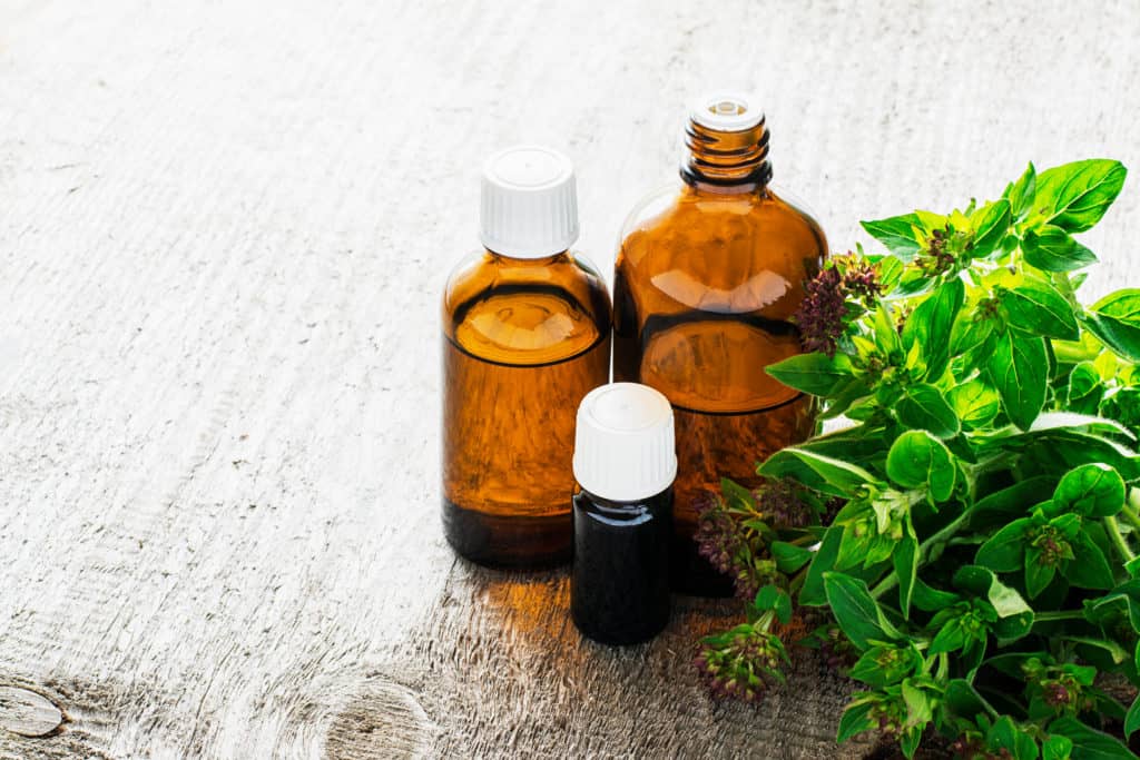 essential oil bottles
