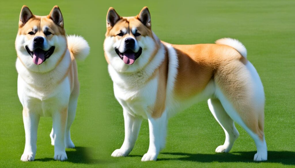 akita body language tail wagging