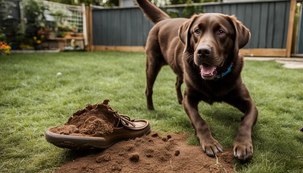 labrador digging and chewing behavior labrador digging and chewing behavior