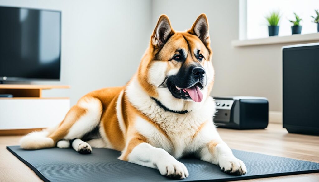comforting akita with household noises comforting akita with household noises